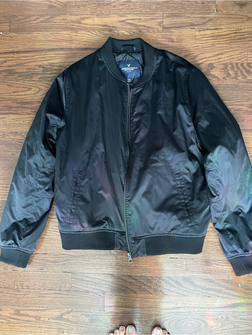 American Eagle Outfitters Black Men's Bomber Jacket